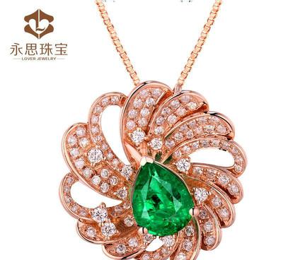 璀璨之選 永思珠寶1.5克拉天然吊墜，18K玫瑰金鑲嵌85分鉆石的優(yōu)雅魅力