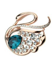 天鵝之姿 賓琪飾品胸針、領(lǐng)針與絲巾扣，為日常穿搭點(diǎn)睛